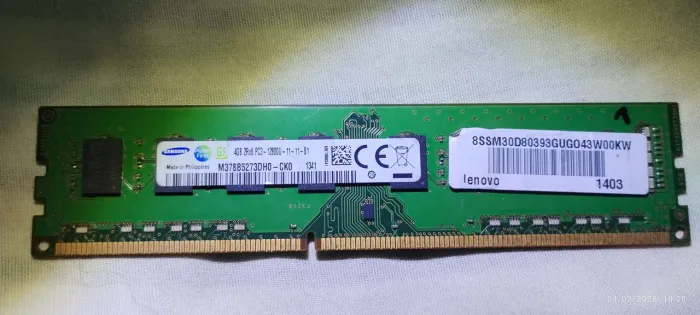 Memória ram ddr3 de 4gigas