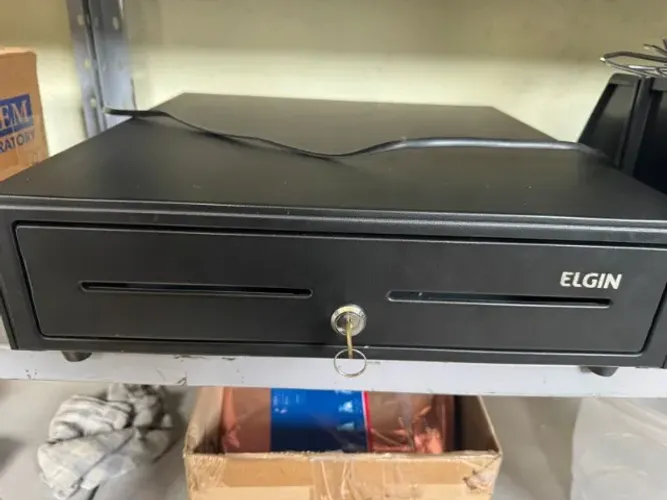 Gaveta Caixa Dinheiro Elgin com Chave