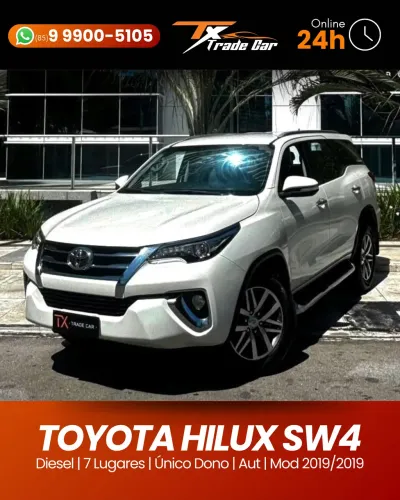 Toyota Hilux SW4 SRX 4X4 2.8 TDI 16V Dies. Aut. 2019