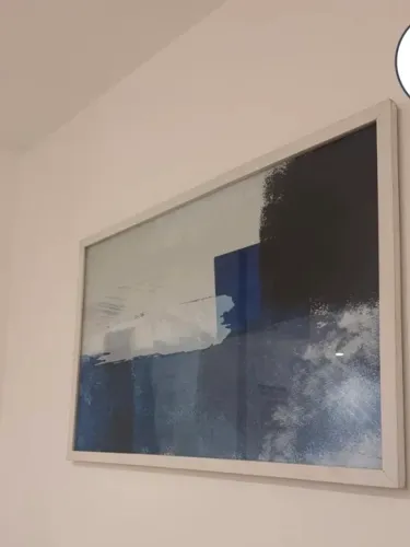 Quadro em tons de azul 50x75cm