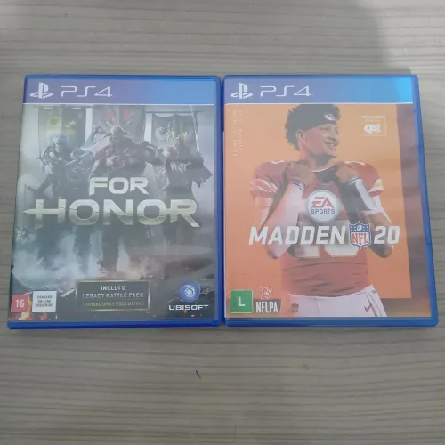 Jogos PS4 For Honor/ Madden 20 Semi Novos