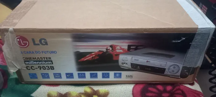 Video cassete lg novo s/ uso na caixa