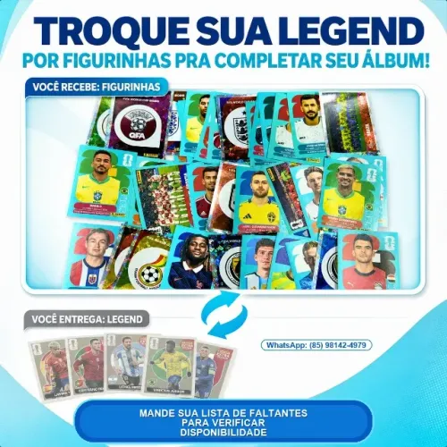 Figurinhas para completar o Album da copa 2026 - SOMENTE TROCA POR LEGENDS.