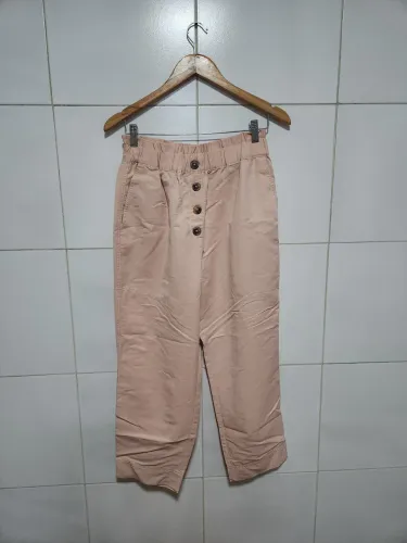 Calça social zara rosa M