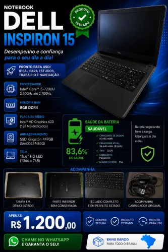 Notebook Dell Inspiron 15