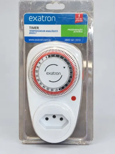 Timer Exatron LETM4002 Bivolt- temporizador de tomada
