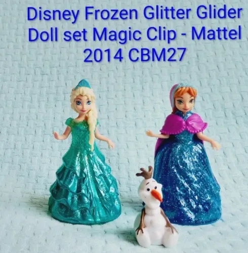 Bonecas Anna e Elza Magic Clip 