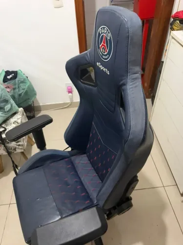 Cadeira Gamer PSG eSports Oficial Licenciada - Azul/Vermelho