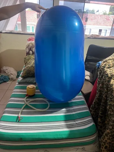 Bola feijão yoga pilates ginástica- com bomba
