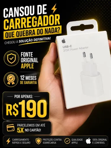 Fonte original Apple R$190,00