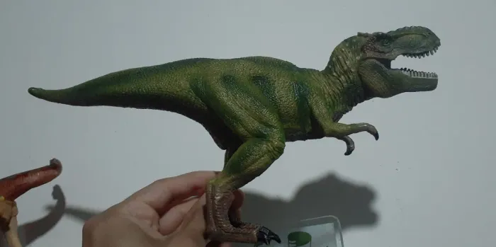 Tiranossauro Rex Verde Miniatura Realista 