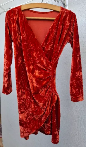 Vestido Veludo molhado