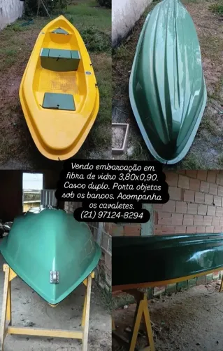Embarcação em Fibra de vidro
