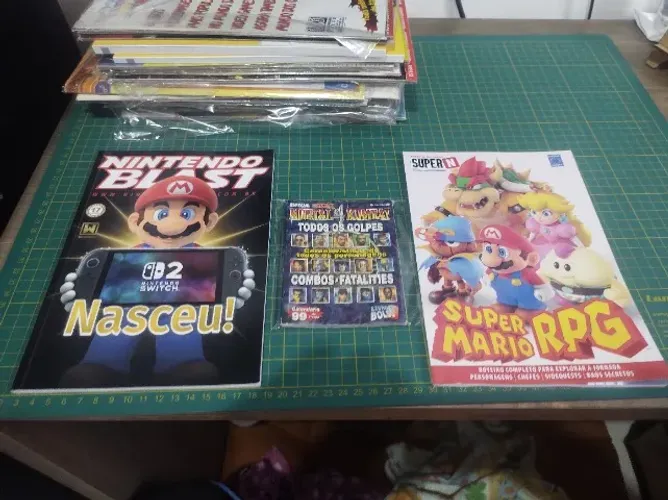 Kit 3 revistas - Super Mario e Mortal Kombat