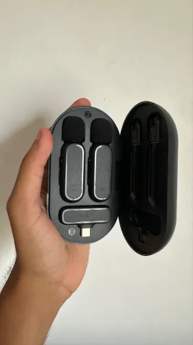 2 Microfone com case tipo C
