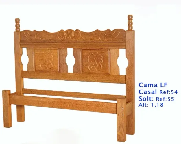 cama madeira maciça  sucupira  bizom
