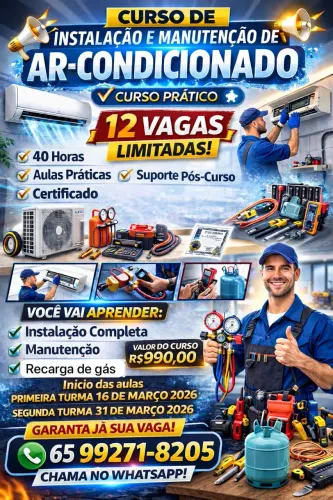 Instalação e manutenção de ar condicionado 