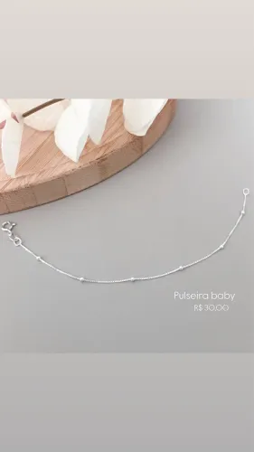Pulseira bebê prata 925