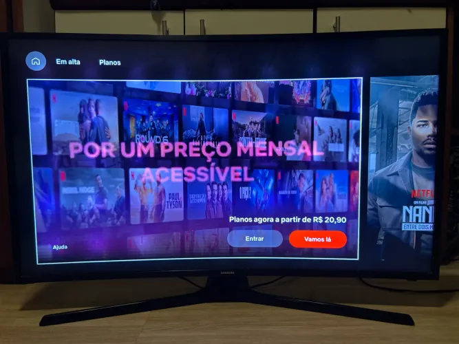 SMARTV 40 4K TELA CURVA SAMSUNG LEIA O ANÚNCIO
