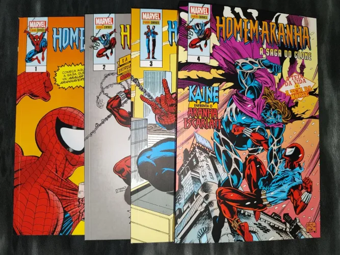 Homem aranha a saga do clone 1,2,3 e 4