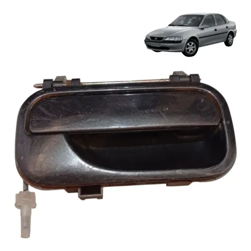 Macaneta Externa Porta Traseira Lado Direito Vectra S 31849 Preto Traseira