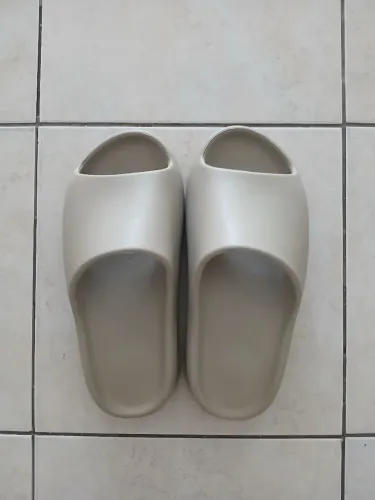 Sandália Slide Masculina Bege/Nude - Tamanho 41 - Nova