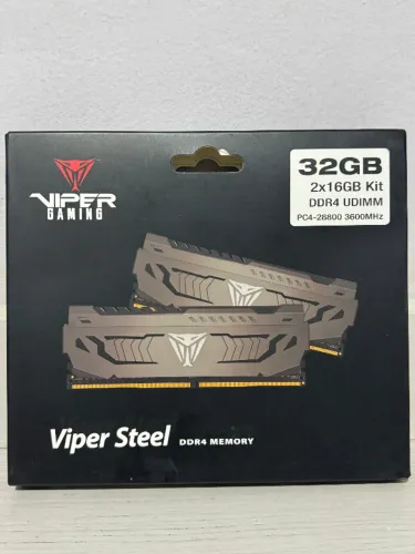 Memória Ram Patriot 32GB 2x16GB Viper Steel Ddr4 3600mhz Pc