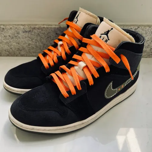 Tênis Nike Jordan 1 Mid SE Craft GS Anthracit Light Olive 42,5 BRA 10.5 USA Original