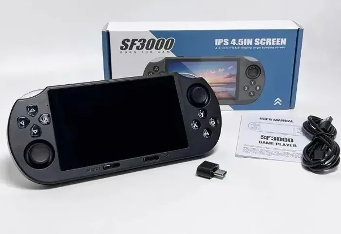 Console de jogos portátil SF3000, TELA HD de 4,5? NOVO