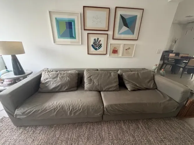 Sofá Artefacto Original 2,80m - Cor Fendi - Alto Padrão