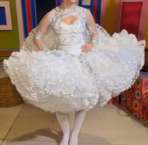 Roupa de quadrilha junina de noiva