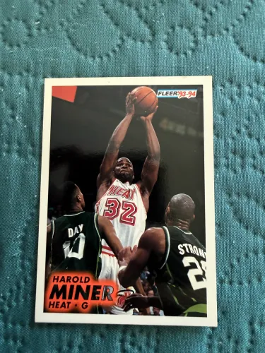 Harold Miner Fleer 1993-94 #108 Miami Heat