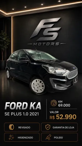 Ford KA 1.0 Se/se Plus Tivct Flex 5P 2021