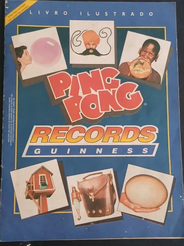 álbum de figurinhas ping pong anos 90
