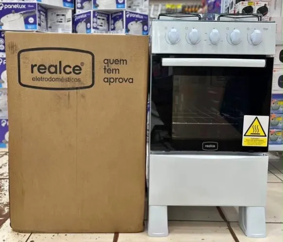 FOGÃO REALCE 4 BOCAS COM FORNO *44