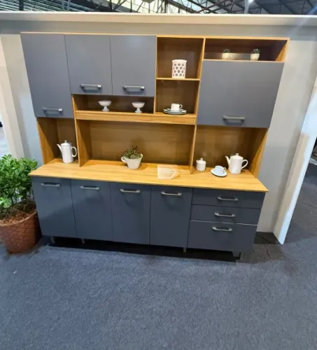 Armário de Cozinha Mega 8 Portas 3 Gavetas (Novo) Entrega Grátis!
