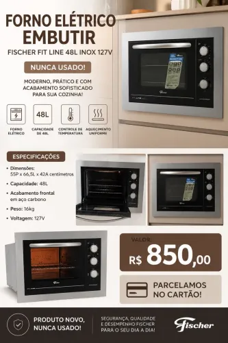 Forno elétrico de embutir Fisher