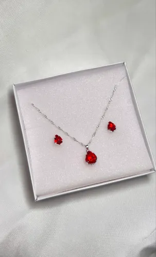Conjunto Banhado a Prata 925