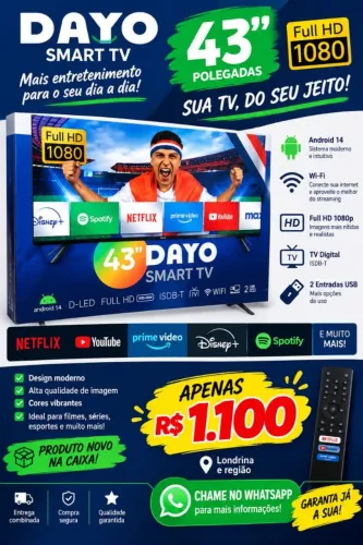 Smart tv 43 p