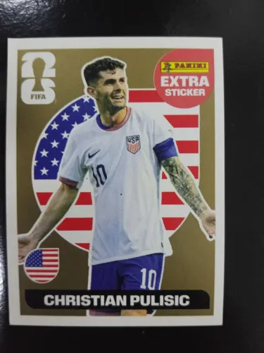 Figurinha do pulisic dourada da copa de 2026