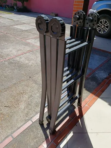 Escada articulada dobravel aço reforçado!
