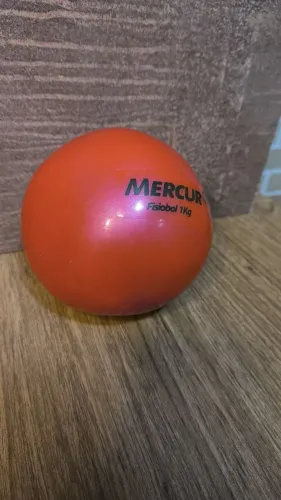 Bola de Peso Clássica Mercur 1kg (Fisiobol / Toning Ball) - Raridade