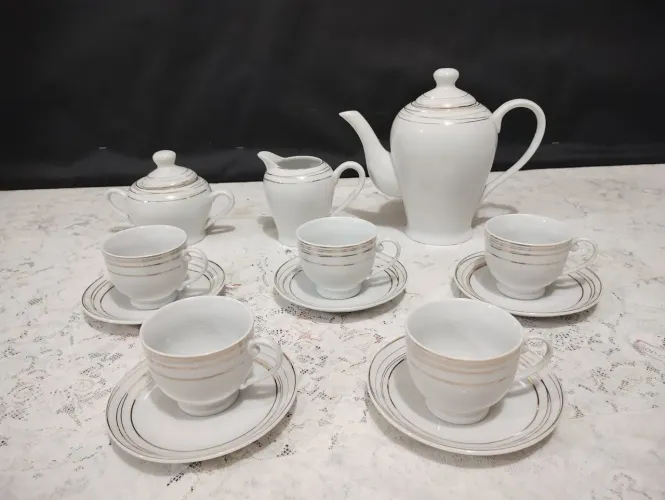 Conjunto de chá de porcelana 
