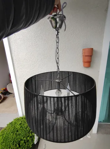 Lustre pendente candelabro cristal