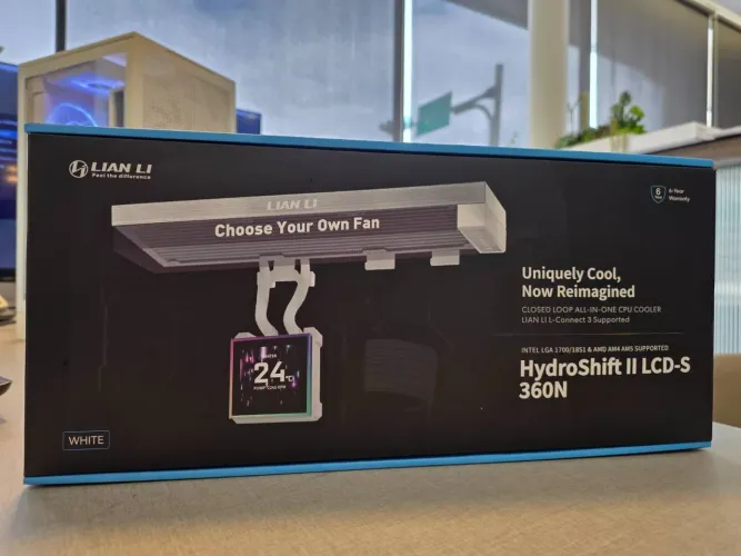 Water Cooler Lian Li Hydroshift II LCD-S 360N Branco ARGB 360mm Pc