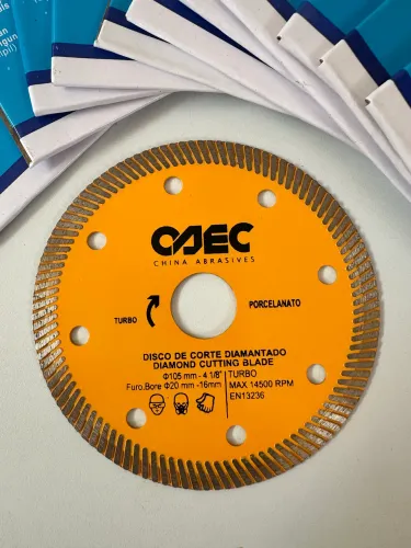 20 pcs de Disco de Corte 110 mm Diamantado Turbo para Porcelanato