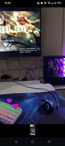 PC GAMER, SEM RAM E SEM PROCESSADOR PICHAU, COM TECLADO PICHAU,MOUSE E CONTROLE DE PS4