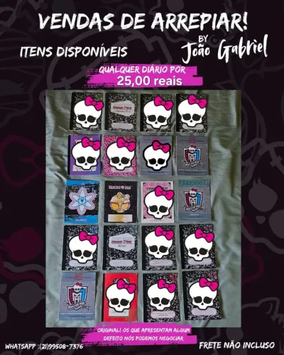 Diário Monster High G1 Original 
