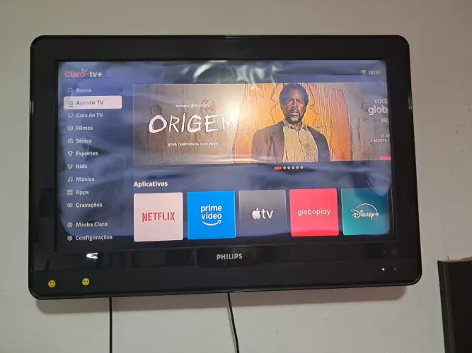 Tv Philips 32  com defeito película polarizadora