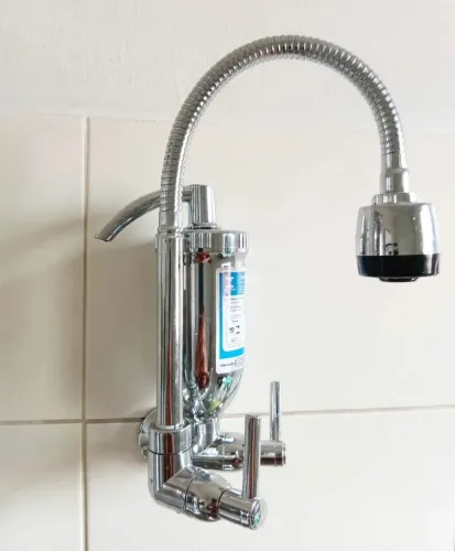 Torneira Filtro bica móvel gourmet cromado 1/4 volta